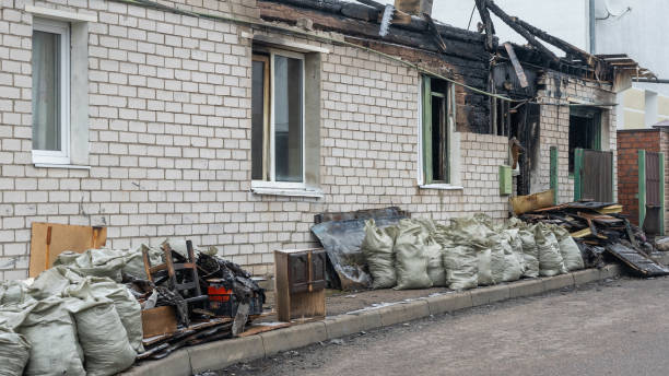 Professional Fire Damage Removal technician working in Clifton, VA